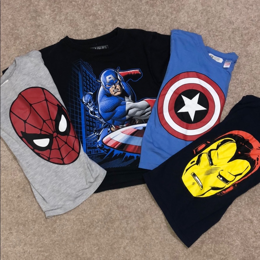 Boys Marvel T-shirt bundle